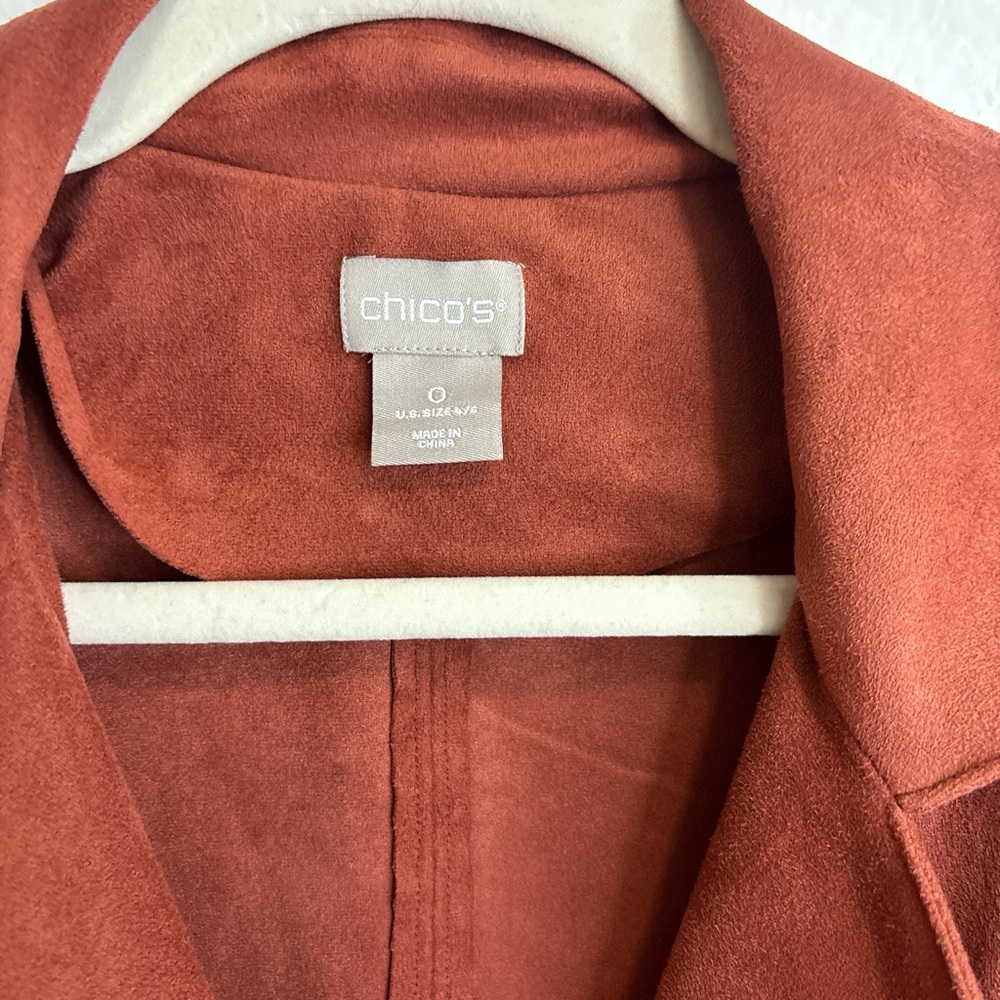 Chico's Brown Blazer Elegant Suit Jacket